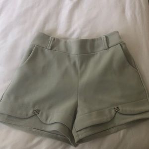shorts XS/SM mint green!